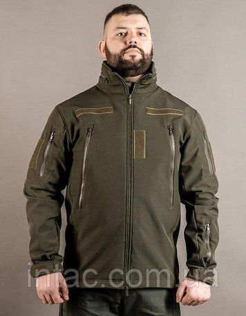 Куртка патріот soft shell олива / Куртка для військових / Розмір XS - 3XL 0310 фото