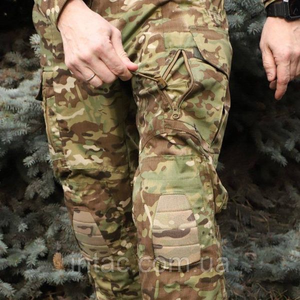 Брюки тактические с наколенниками MultiCam, 65% хлопок, 35% полиэстер, рип-стоп 0524 фото