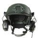 Активные наушники тактические олива с микрофоном на шлем Earmor M32H MOD3 Helmet Version | Ranger Green 4548 фото 4