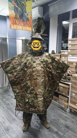 Маскувальне пончо від тепловізорів та радарів 2272 фото