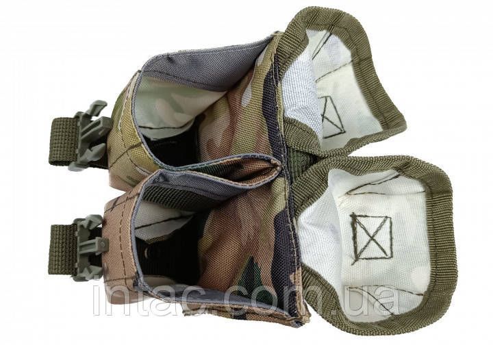 Подсумок гранатный двойной (MOLLE, подсумок для гранат на разгрузку, жилет, РПС) Мультикам 9388 фото