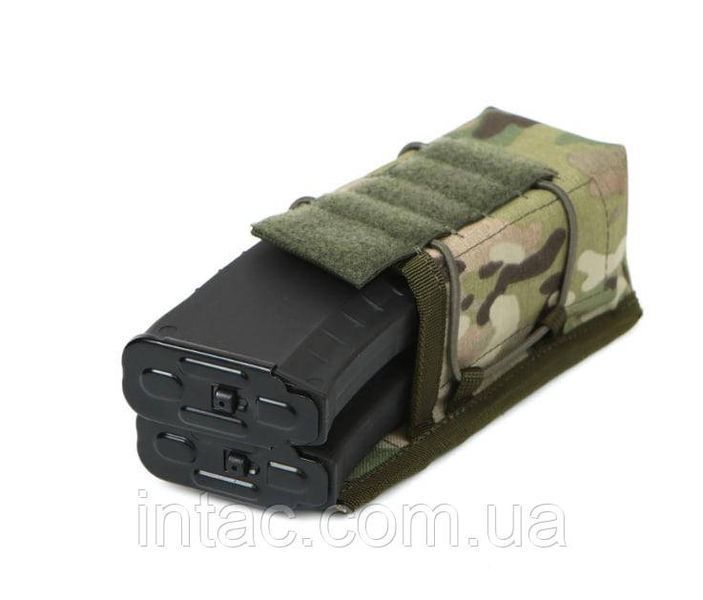 Универсальный закрытый подсумок под магазины AK и AR Multicam 2997 фото