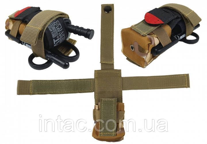 Підсумок під турникет (MOLLE, CAT, підсумок на розгрузку, жилет, РПС) Мультикам степовий 2897 фото