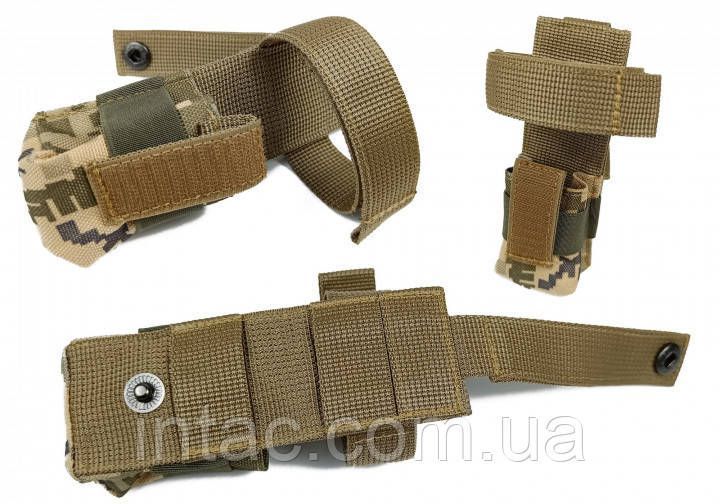 Підсумок під турникет (MOLLE, CAT, підсумок на розгрузку, жилет, РПС) Піксель ЗСУ MM-14 2897 фото