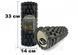 Масажний ролик EasyFit Grid Roller 33 см Чорний 5113 фото 3