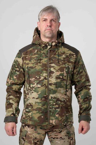 Флісова Куртка Мультикам з капюшоном (S-3XL) 8383 фото