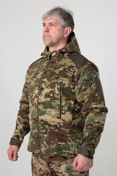 Флисовая Куртка Мультикам с капюшоном (S-3XL) 8383 фото