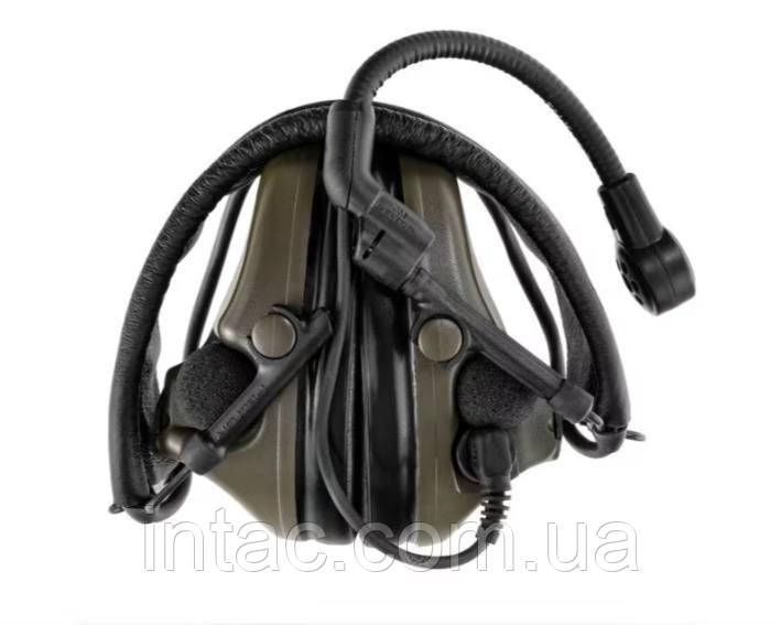Активні навушники Peltor ComTac XPI з мікрофоном гусяча шия - Green 0812 фото