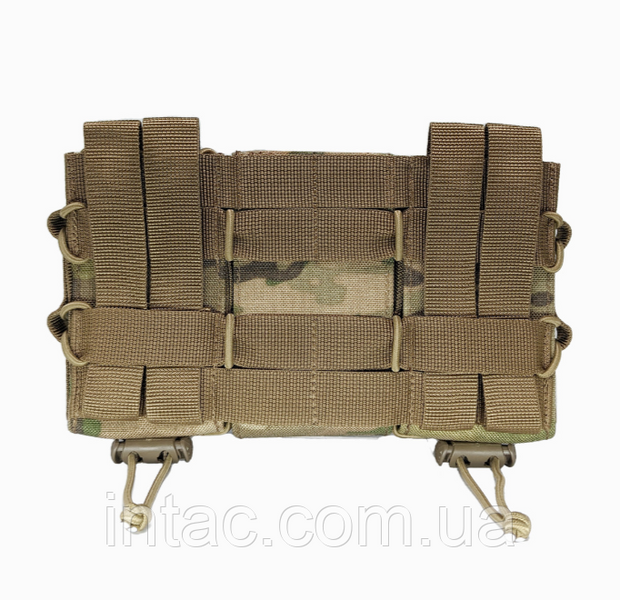 Открытый тройной подсумок под магазины AK/AR CORDURA 1000D Мультикам 0421 фото
