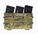 Открытый тройной подсумок под магазины AK/AR CORDURA 1000D Мультикам 0421 фото 2