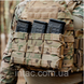 Открытый тройной подсумок под магазины AK/AR CORDURA 1000D Мультикам 0421 фото 1