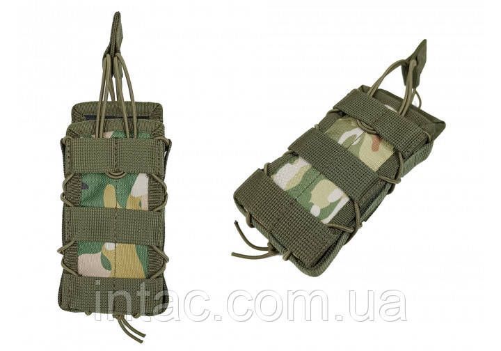 Подсумок под магазин АК/РПК одинарный открытый (MOLLE, подсумок на разгрузку, жилет, РПС) Multicam 1479 фото