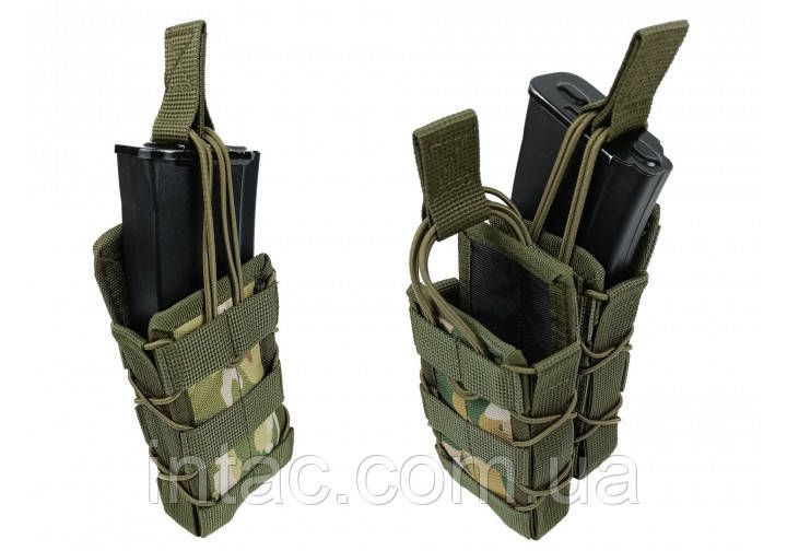 Подсумок под магазин АК/РПК одинарный открытый (MOLLE, подсумок на разгрузку, жилет, РПС) Multicam 1479 фото