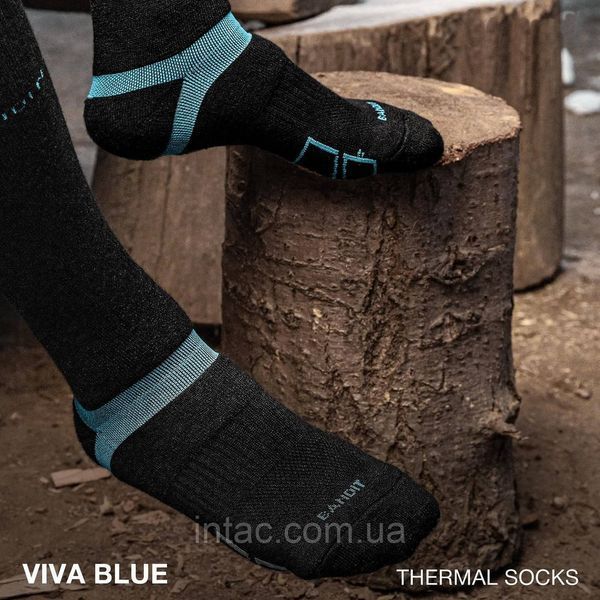 Термошкарпетки - &laquo;Viva blue&raquo;, зимові / Зимові трекенгові термошкарпетки 38-40 8122 фото