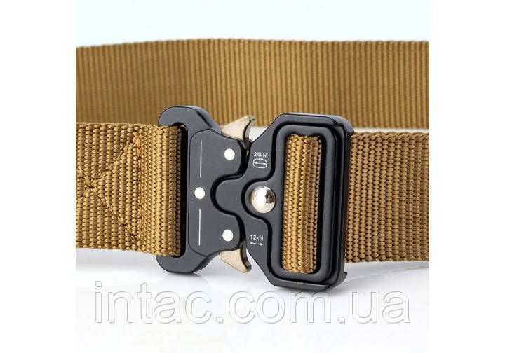 Ремінь тактичний військовий Assault Belt з пряжкою Кобра, Койот 6695 фото