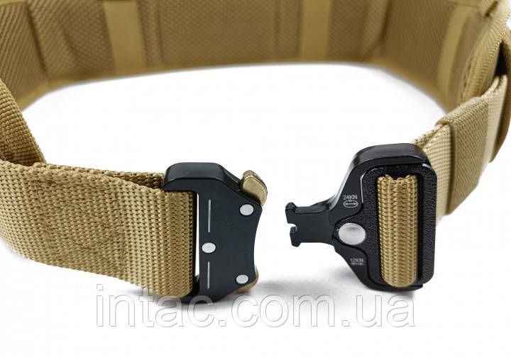 Ремінь тактичний військовий Assault Belt з пряжкою Кобра, Койот 6695 фото