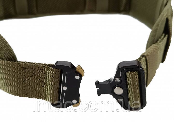 Ремінь тактичний військовий Assault Belt з пряжкою Кобра, Олива 6695 фото