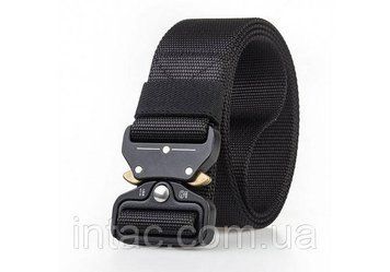 Ремінь тактичний військовий Assault Belt з пряжкою Кобра, Чорний 6695 фото