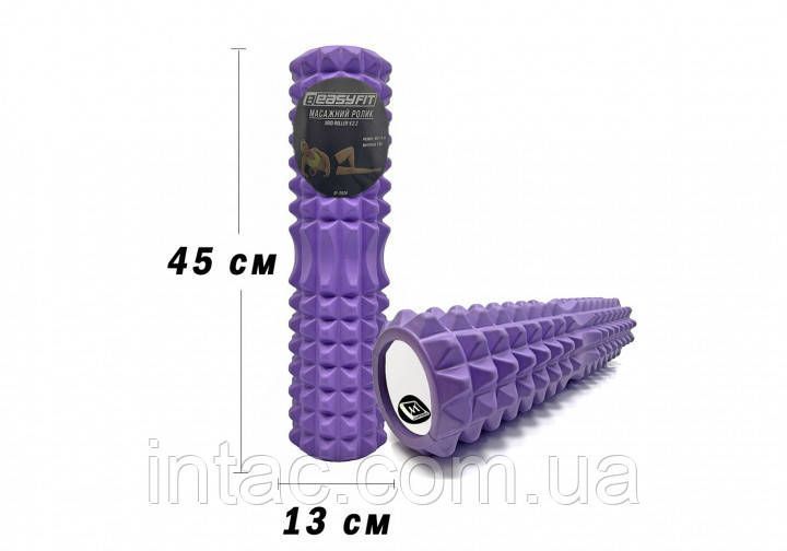 Масажний ролик EasyFit Grid Roller 45 см v.2.2 5804 фото