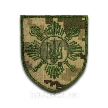 Шеврон почесної варти ЗСУ, піксель (Форма щит. На липучці) Розмір 6х8см 8680 фото