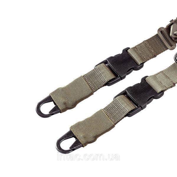 2-точковий швидкорегульований тактичний ремінь FRAG - Oliva 4907 фото