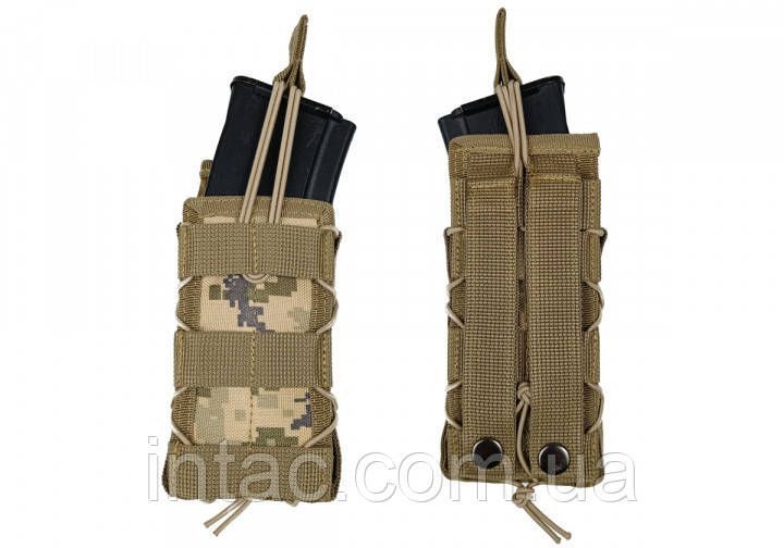 Подсумок под магазин АК/РПК одинарный открытый (MOLLE, подсумок на разгрузку, жилет, РПС) Пиксель 1479 фото