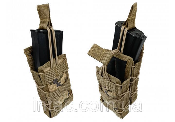 Подсумок под магазин АК/РПК одинарный открытый (MOLLE, подсумок на разгрузку, жилет, РПС) Пиксель 1479 фото
