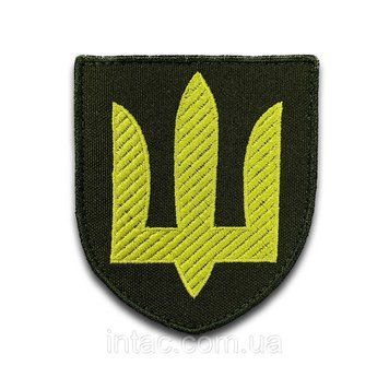 Шеврон ЗСУ Танкові війська, Тризуб. Розмір: 6х8см 8680 фото