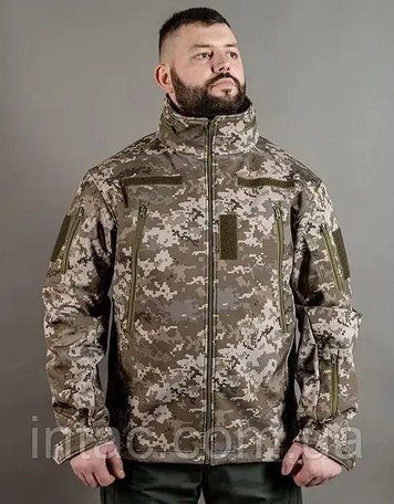 Куртка Патріот soft shell піксель ММ14 / Куртка для військових піксель / розмір XS - 3XL 2839 фото