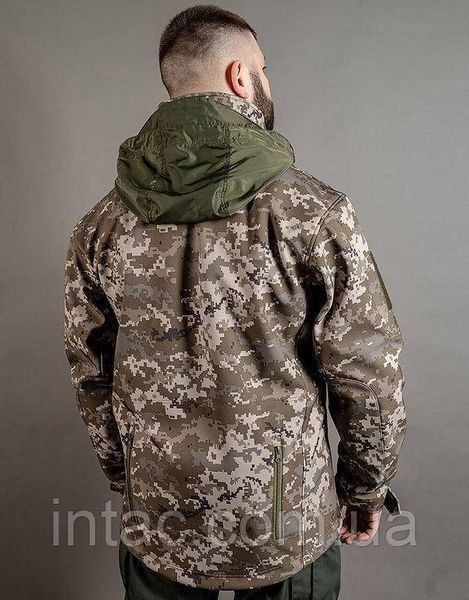 Куртка Патриот soft shell пиксель ММ14 / Куртка для военных пиксель / размер XS - 3XL 2839 фото