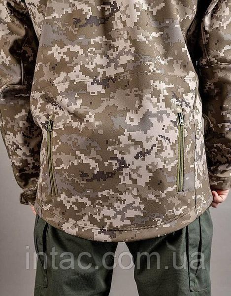Куртка Патриот soft shell пиксель ММ14 / Куртка для военных пиксель / размер XS - 3XL 2839 фото