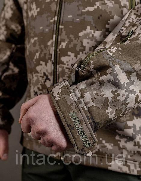 Куртка Патриот soft shell пиксель ММ14 / Куртка для военных пиксель / размер XS - 3XL 2839 фото
