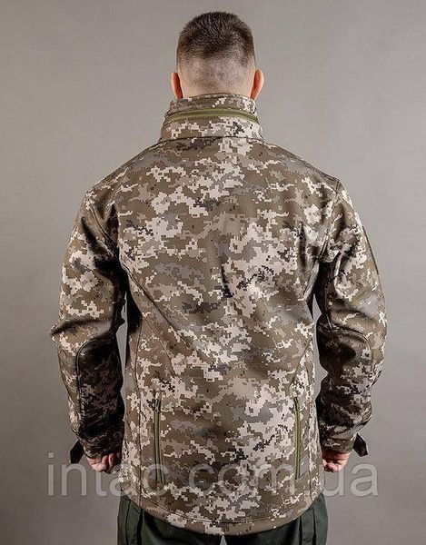 Куртка Патриот soft shell пиксель ММ14 / Куртка для военных пиксель / размер XS - 3XL 2839 фото