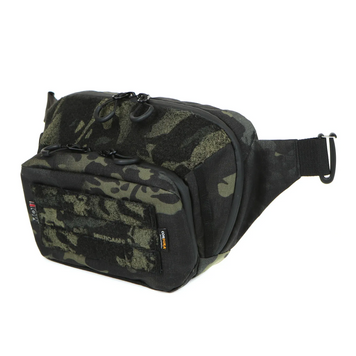 Поясна сумка-бананка, крос-боді Black Multicam 3775 фото