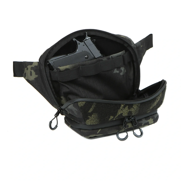 Поясна сумка-бананка, крос-боді Black Multicam 3775 фото