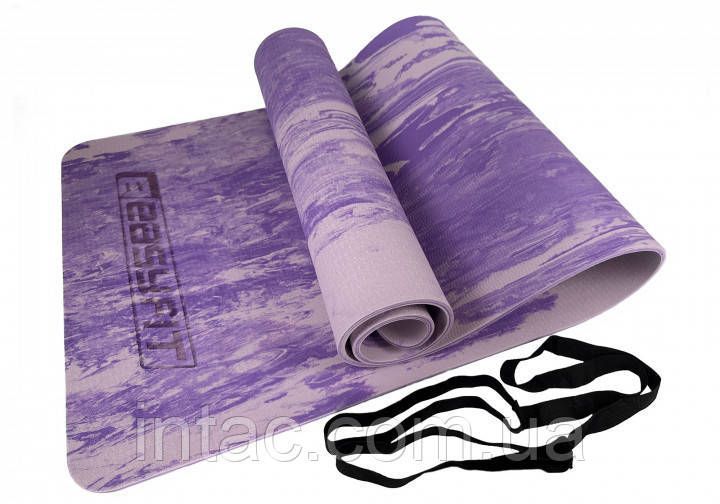 Килимок для йоги та фітнеса EasyFit s-EVA Mat 8 мм Фіолетовий 6964 фото