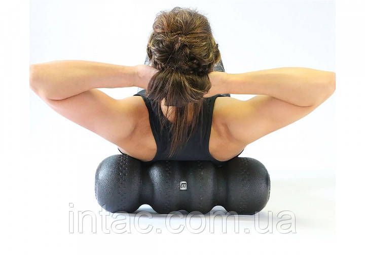 Ролик для йоги EasyFit SlateShaper 45 см черный 7929 фото
