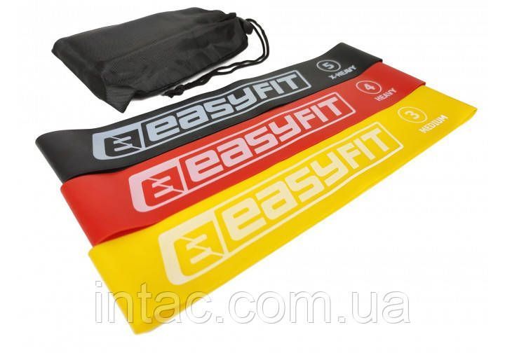 Гумові кільця для фітнесу EasyFit набір 3 шт 4830 фото