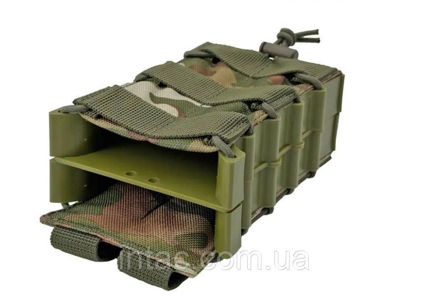 Подсумок на 2 магазина корпусный открытый Мультикам 3620 фото