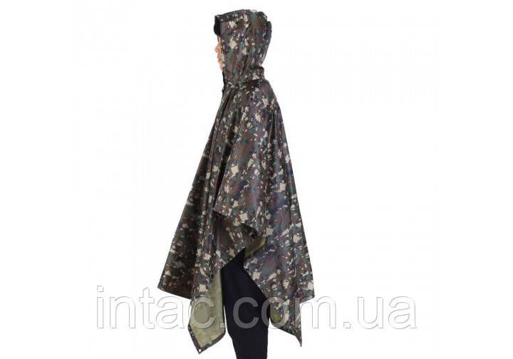 Тактичний дощовик-пончо EasyFit RainC (військовий плащ ЗСУ) Камуфляж marpat / ЛЮКС ЯКОСТІ 3033 фото