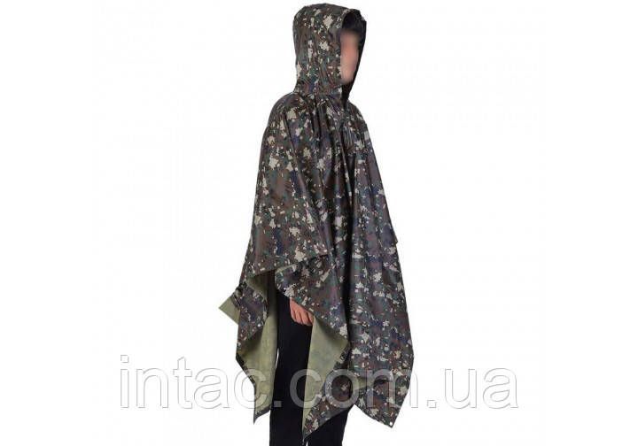 Тактичний дощовик-пончо EasyFit RainC (військовий плащ ЗСУ) Камуфляж marpat / ЛЮКС ЯКОСТІ 3033 фото