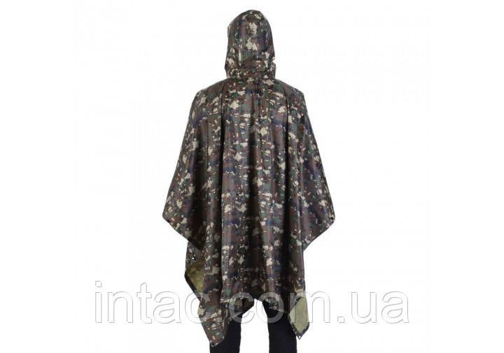 Тактичний дощовик-пончо EasyFit RainC (військовий плащ ЗСУ) Камуфляж marpat / ЛЮКС ЯКОСТІ 3033 фото