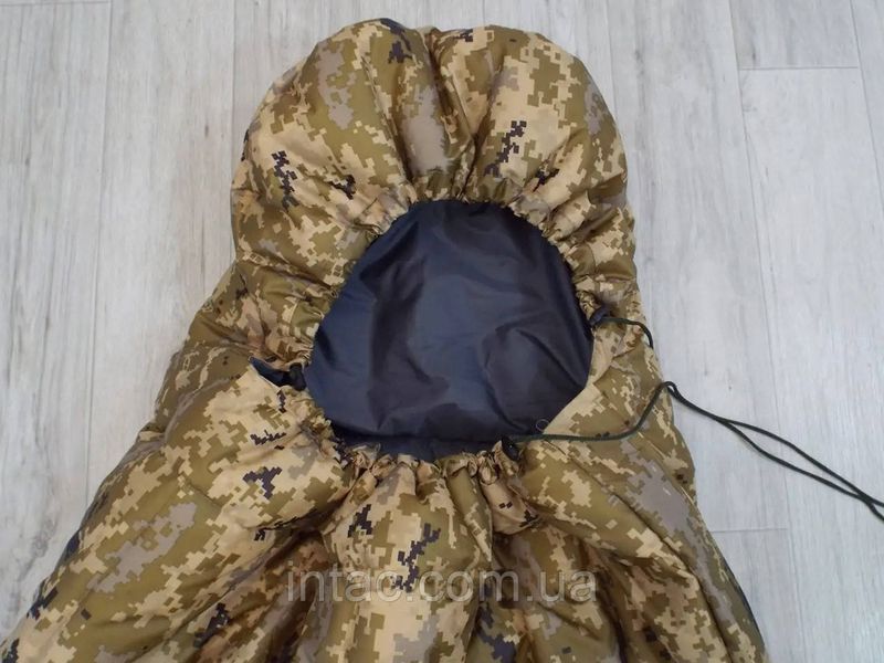 Спальний мішок (спальник) з капюшоном демісезонний Піксель 85х205 см 1951 фото