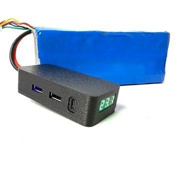 Перехідник блок живлення для заряджання телефона від fpv батареї 2 USB + 1 TYPE - C виходи 9948 фото