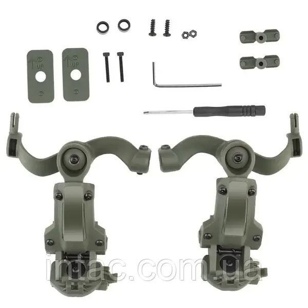 Адаптер для наушников Helmet Rail Adapter Olive 3282 фото