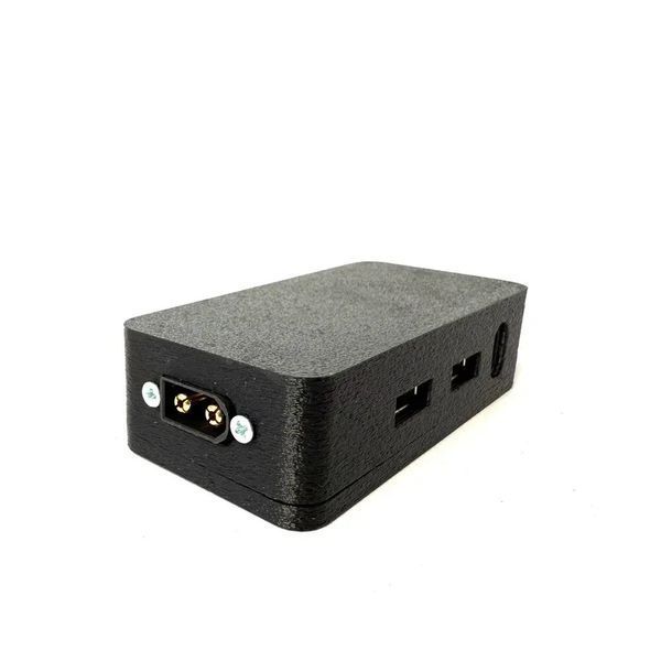 Переходник блок питания для зарядки телефона от fpv батареи 2 USB + 1 TYPE - C выхода 9948 фото