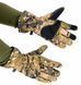 Водоотталкивающие ветрозащитные зимние Softshell тактические на флисе перчатки Мультикам XXL 0992 фото 2