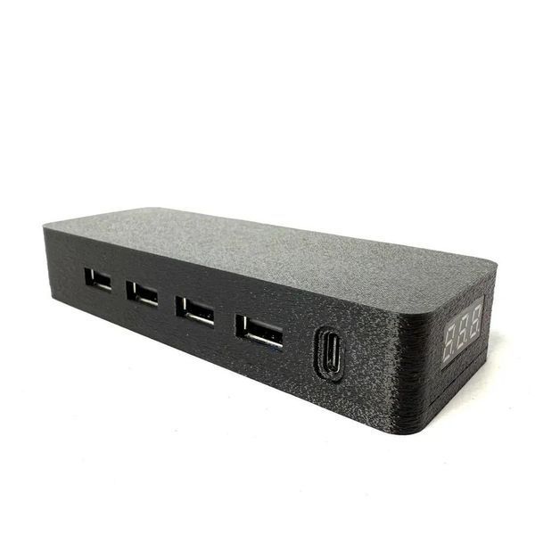 Переходник блок питания для зарядки телефона от fpv батареи 4 USB + 1 TYPE - C выхода 0873 фото